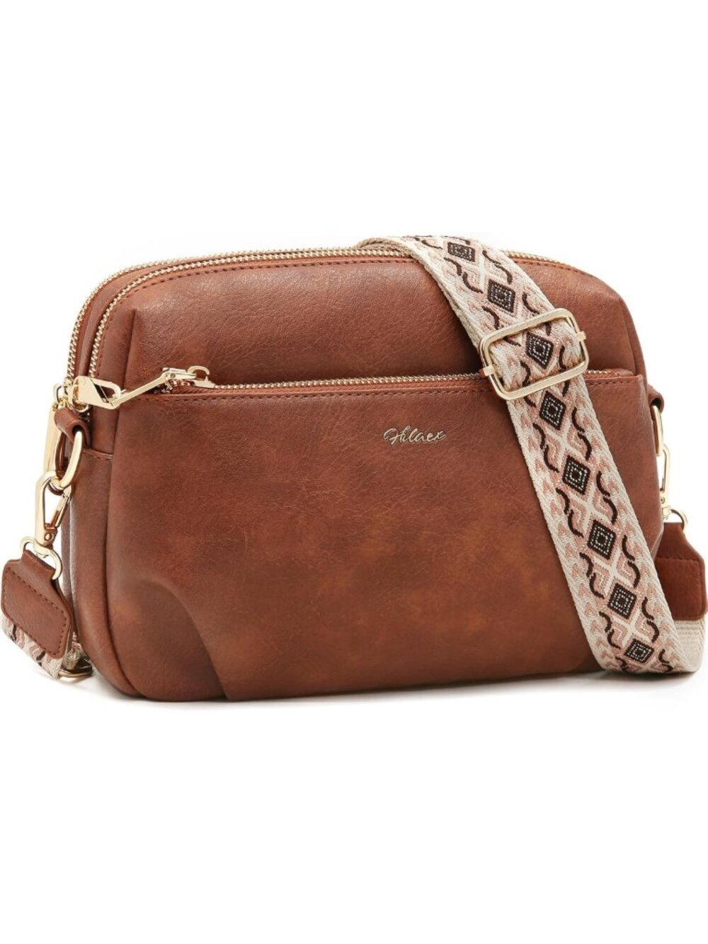 Vegan Leather Crossbody Bag for Women | Anti-Theft RFID Handbag Purse